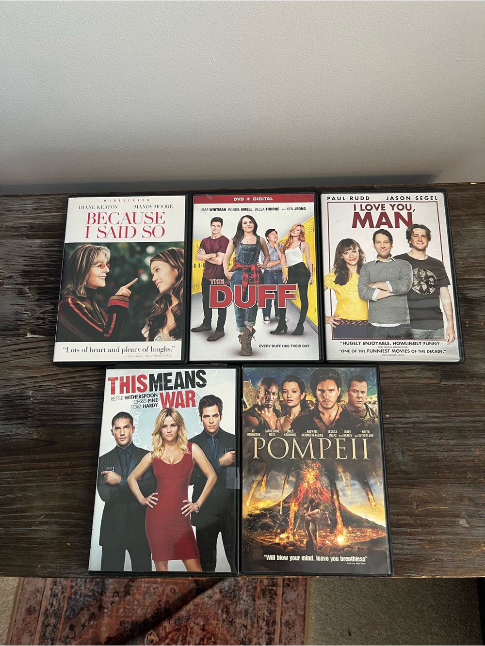10 DVDs Mixed DVD Lot - Because I Said So, The DUFF, I Love You Man +3